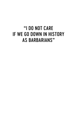 Watch free I Do Not Care If We Go Down in History as Barbarians movies online